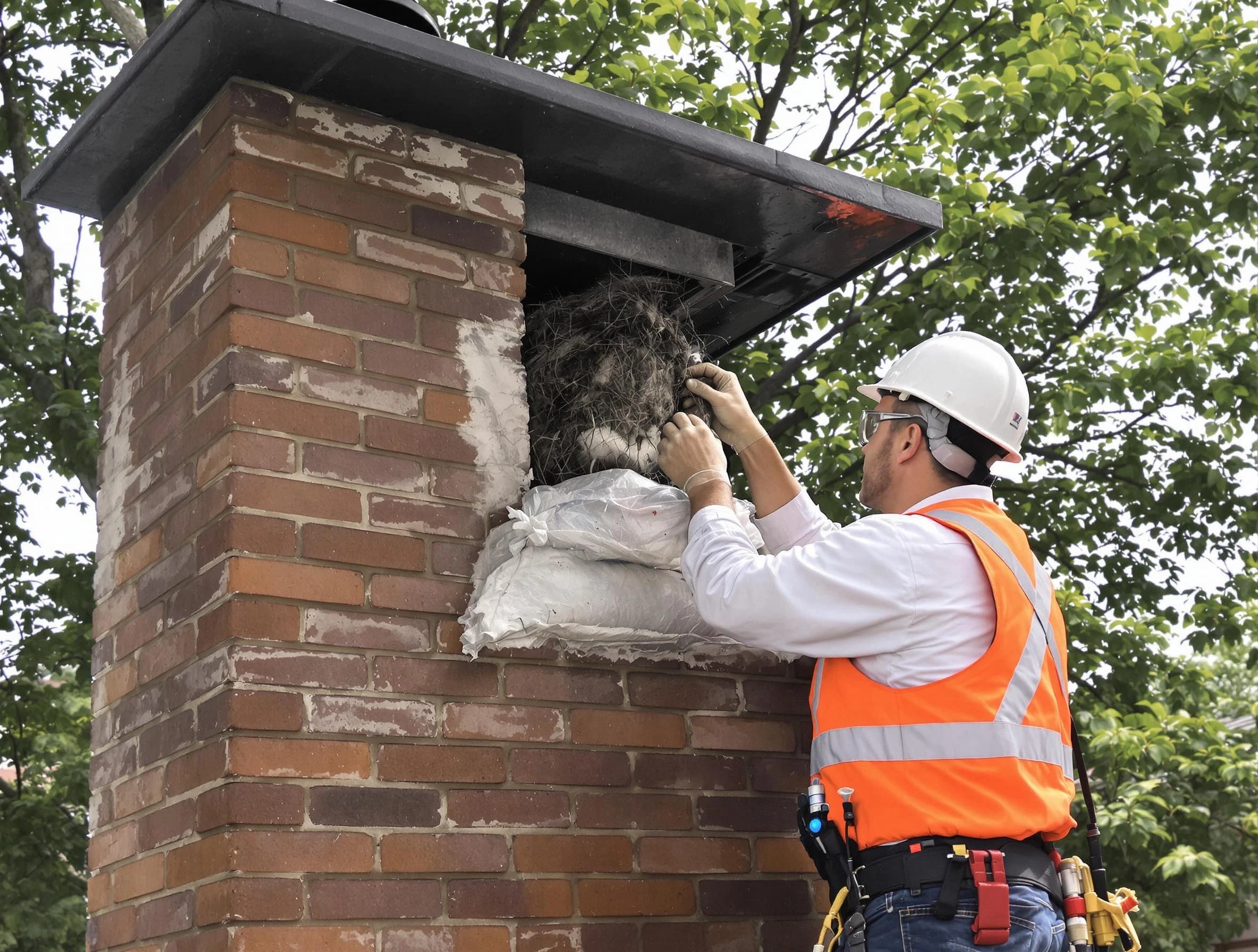 Humane removal of debris and animals by Union City Chimney Sweep in Union City, NJ