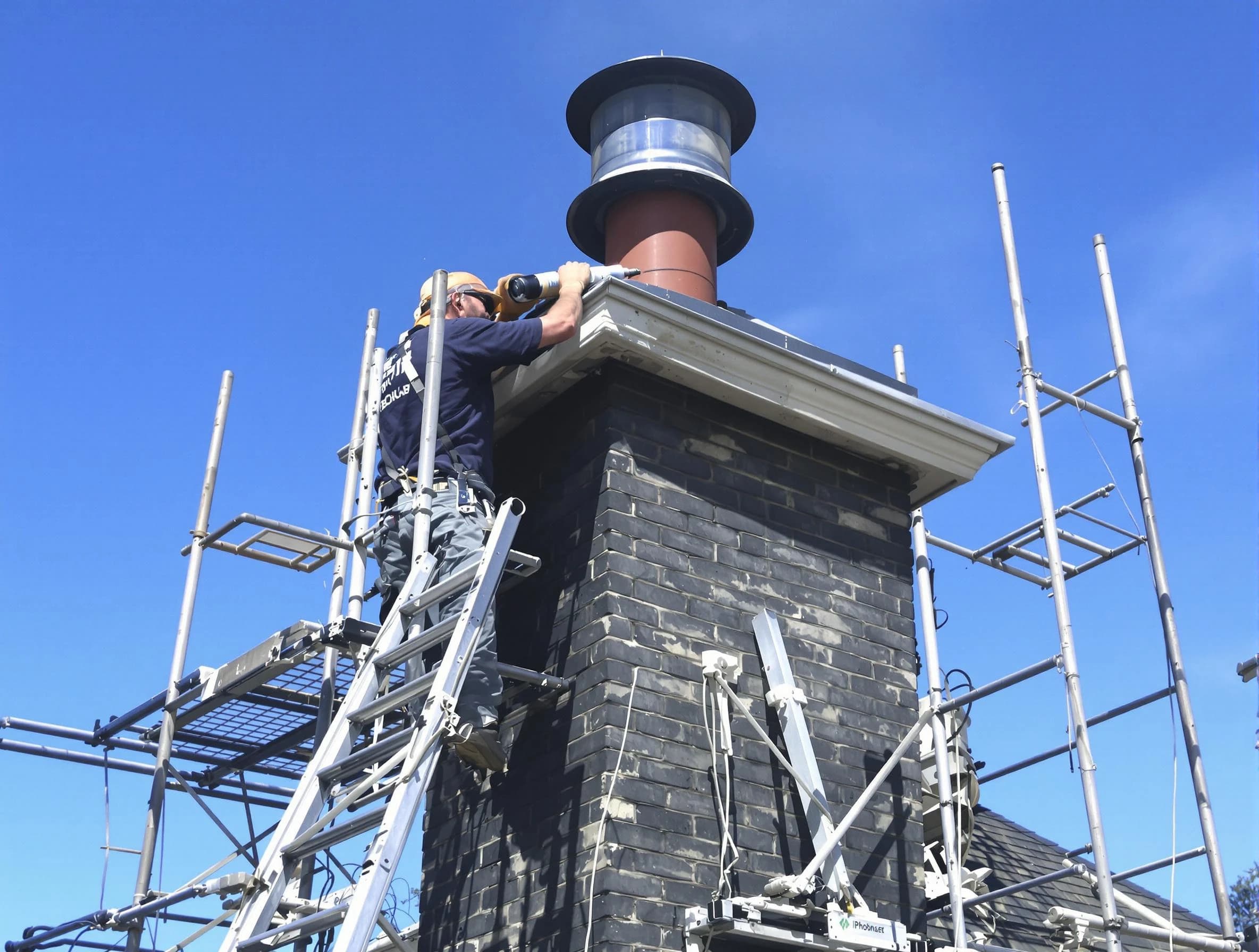 Sturdy chimney crown finished by Union City Chimney Sweep in Union City, NJ