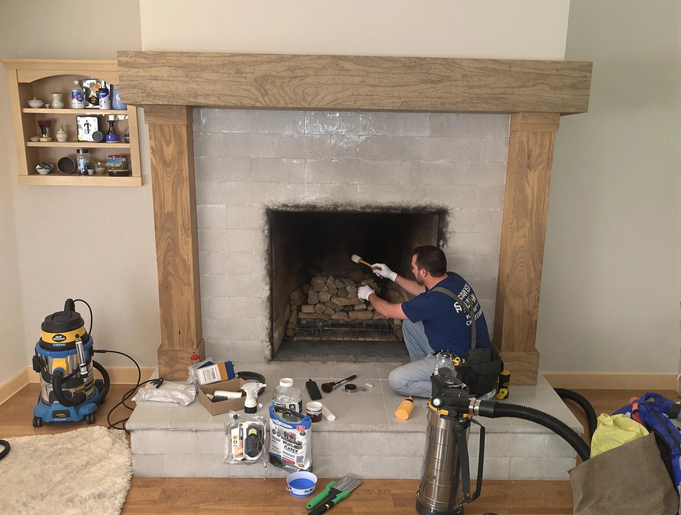 Detailed creosote removal process by Union City Chimney Sweep in Union City, NJ