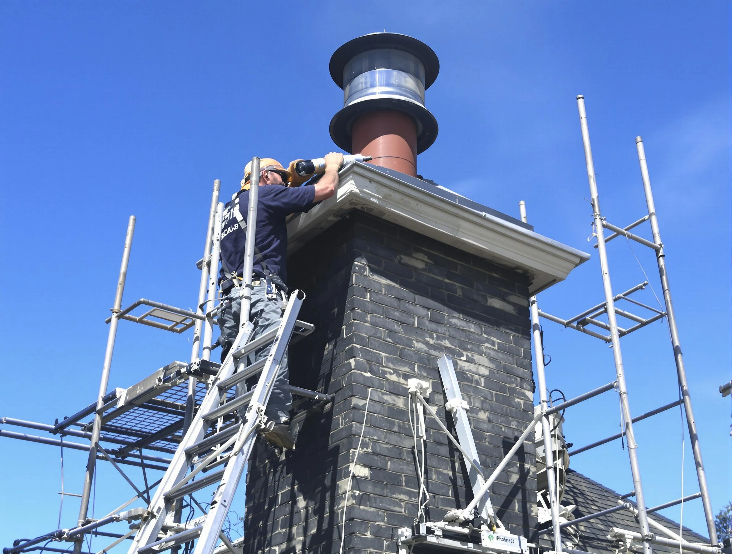 Sturdy chimney crown finished by Union City Chimney Sweep in Union City, NJ