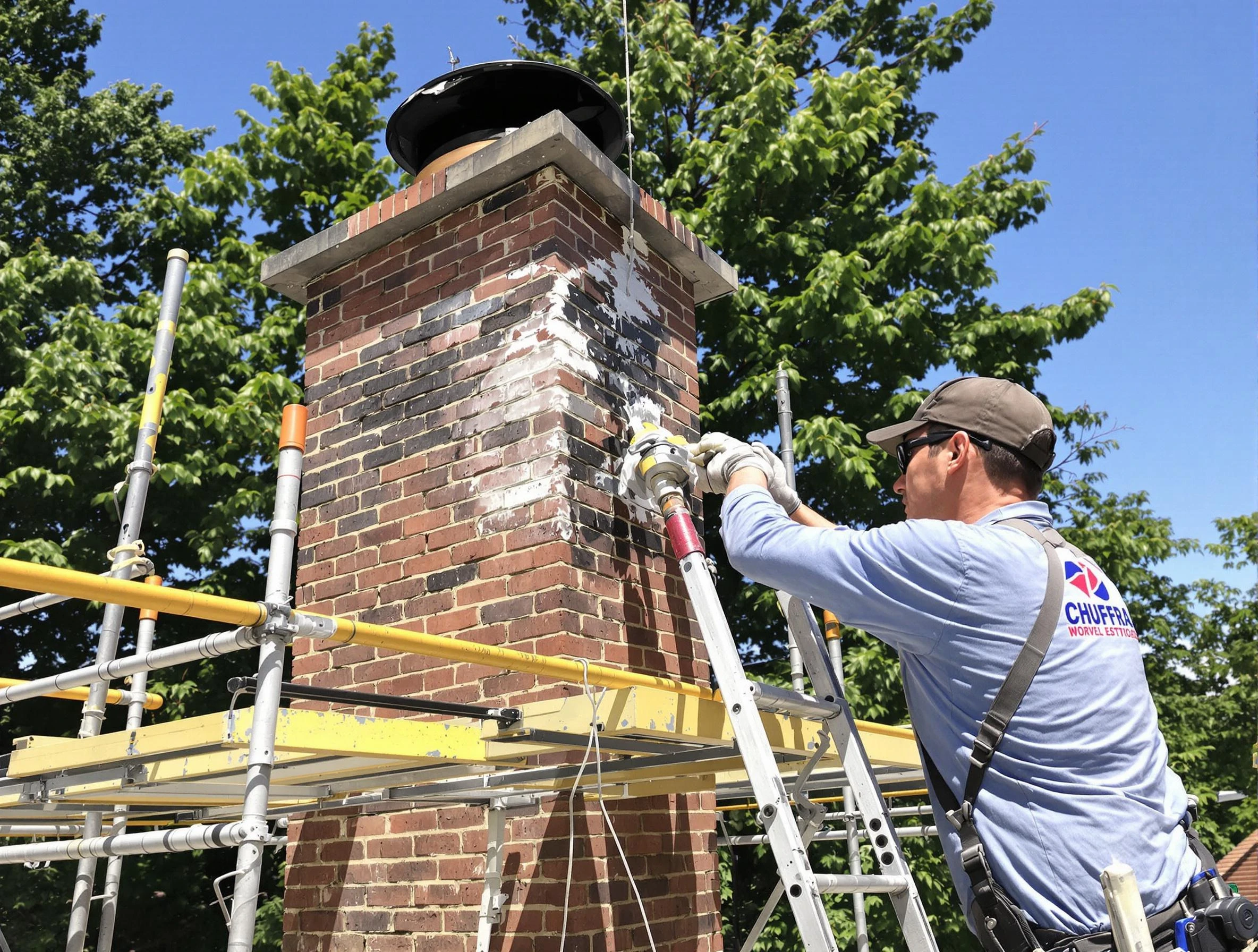 Structural chimney repair by Union City Chimney Sweep in Union City, NJ