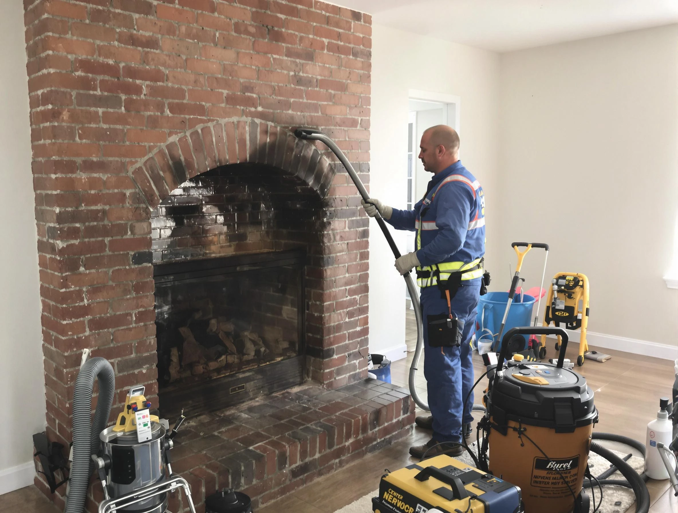 Union City Chimney Sweep expert performing detailed chimney sweep in Union City, NJ